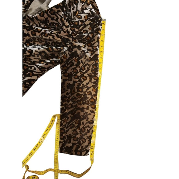 Vintage Debra Deroo Leopard Print Brown Black Blazer Women's Size Medium - Picture 15 of 16